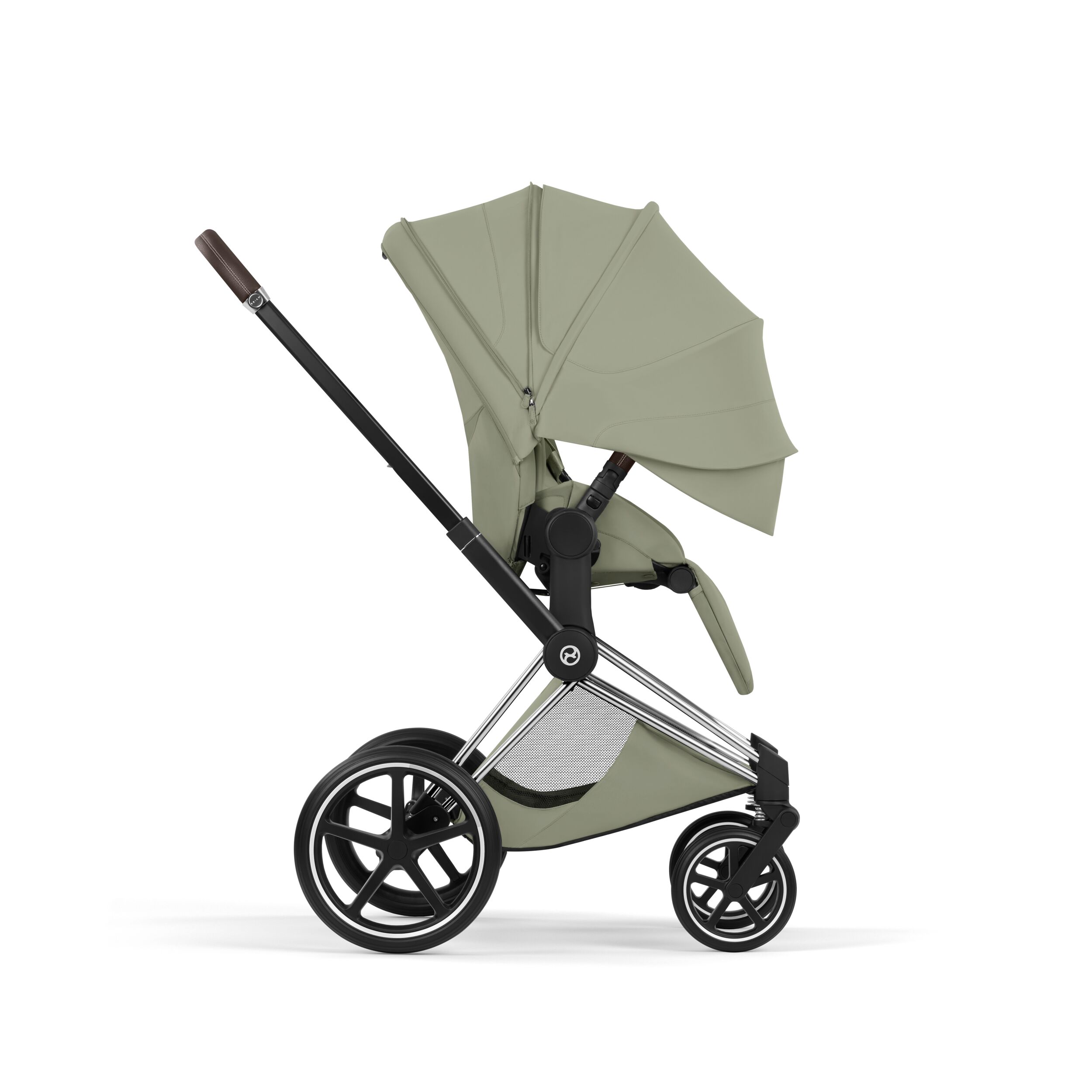 CYBEX PLATINUM – Passeggino Priam Style Sage Green con Telaio Chrome Brown 2026 - immagine 5