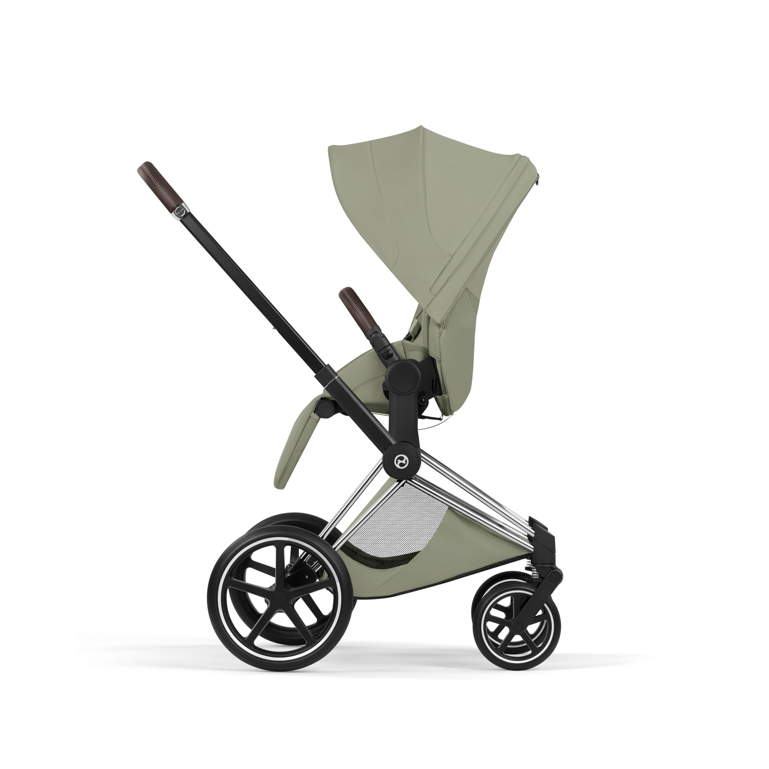 CYBEX PLATINUM – Passeggino Priam Style Sage Green con Telaio Chrome Brown 2026 - immagine 3
