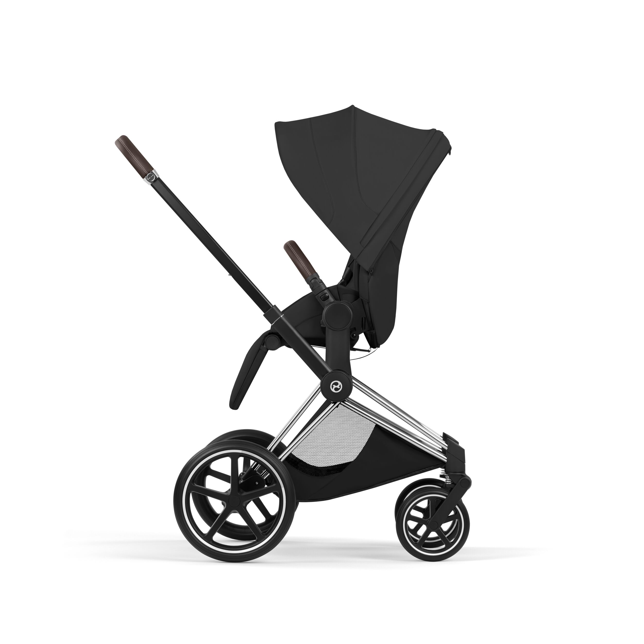 CYBEX PLATINUM – Passeggino Priam Style Sepia Black con Telaio Chrome Brown 2026 - immagine 3