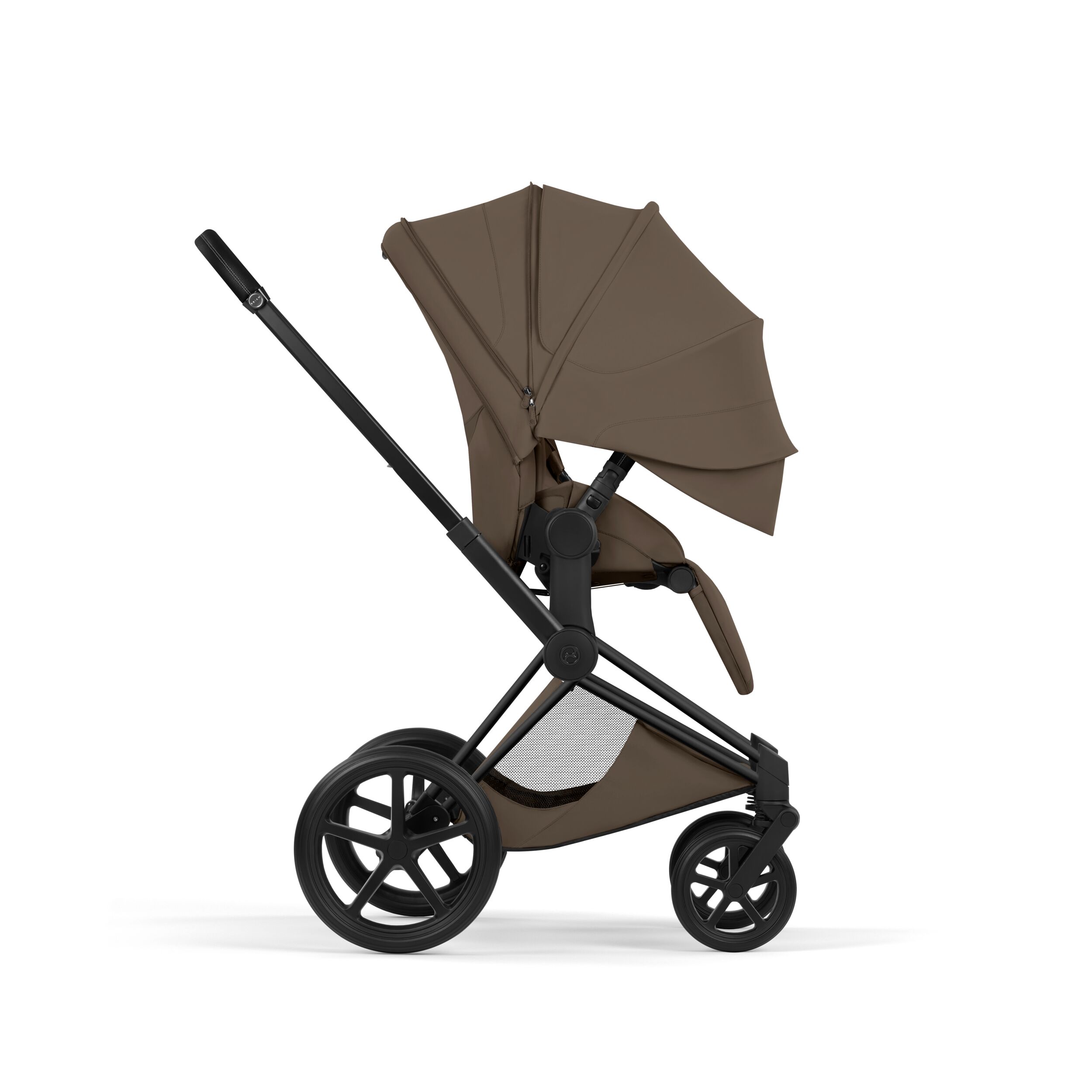 CYBEX PLATINUM – Trio Priam Style Coconout Brown con Telaio Matt Black e Seggiolino Auto Cloud-T - immagine 6