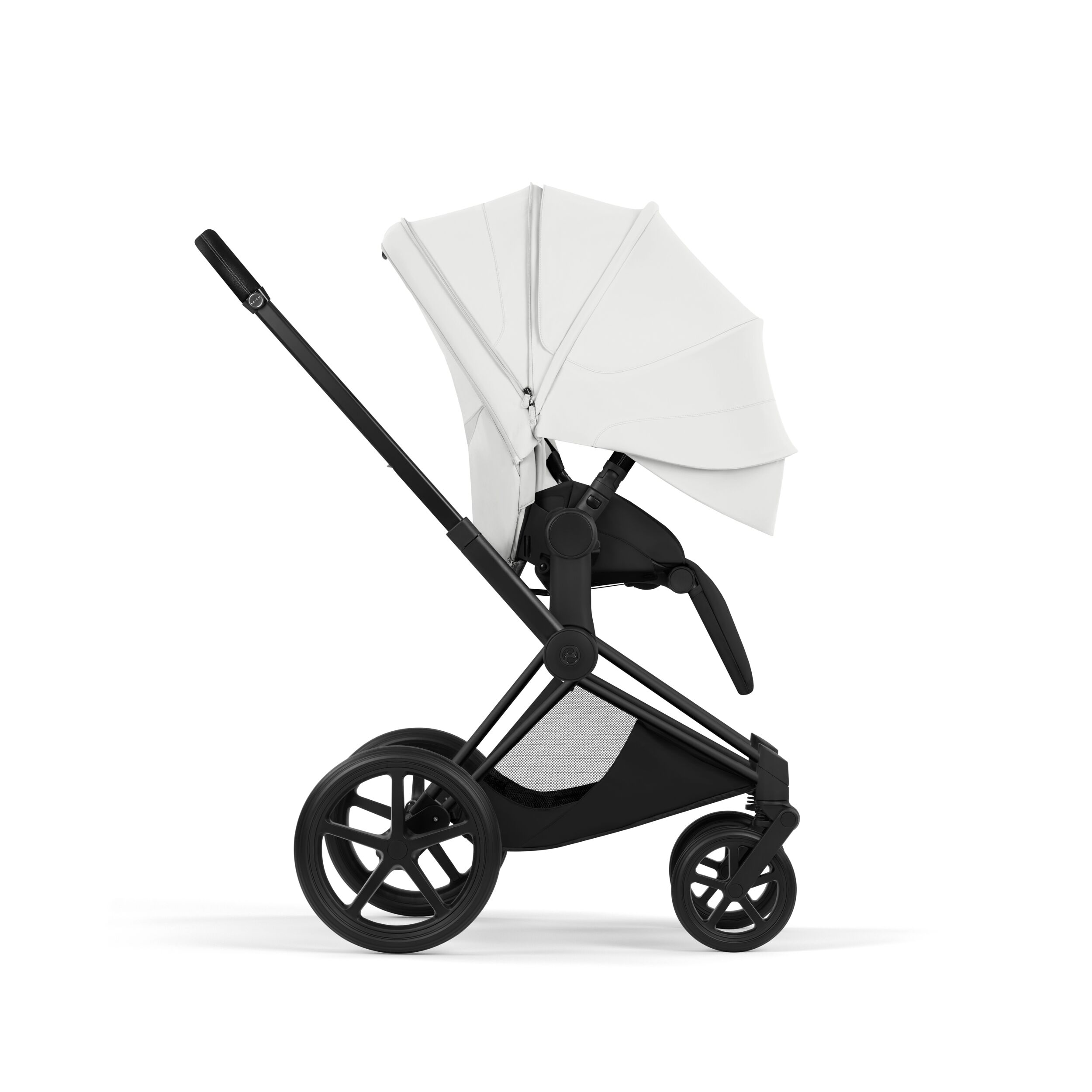 CYBEX PLATINUM – Trio Priam Style Off White con Telaio Matt Black e Seggiolino Auto Cloud-T - immagine 7