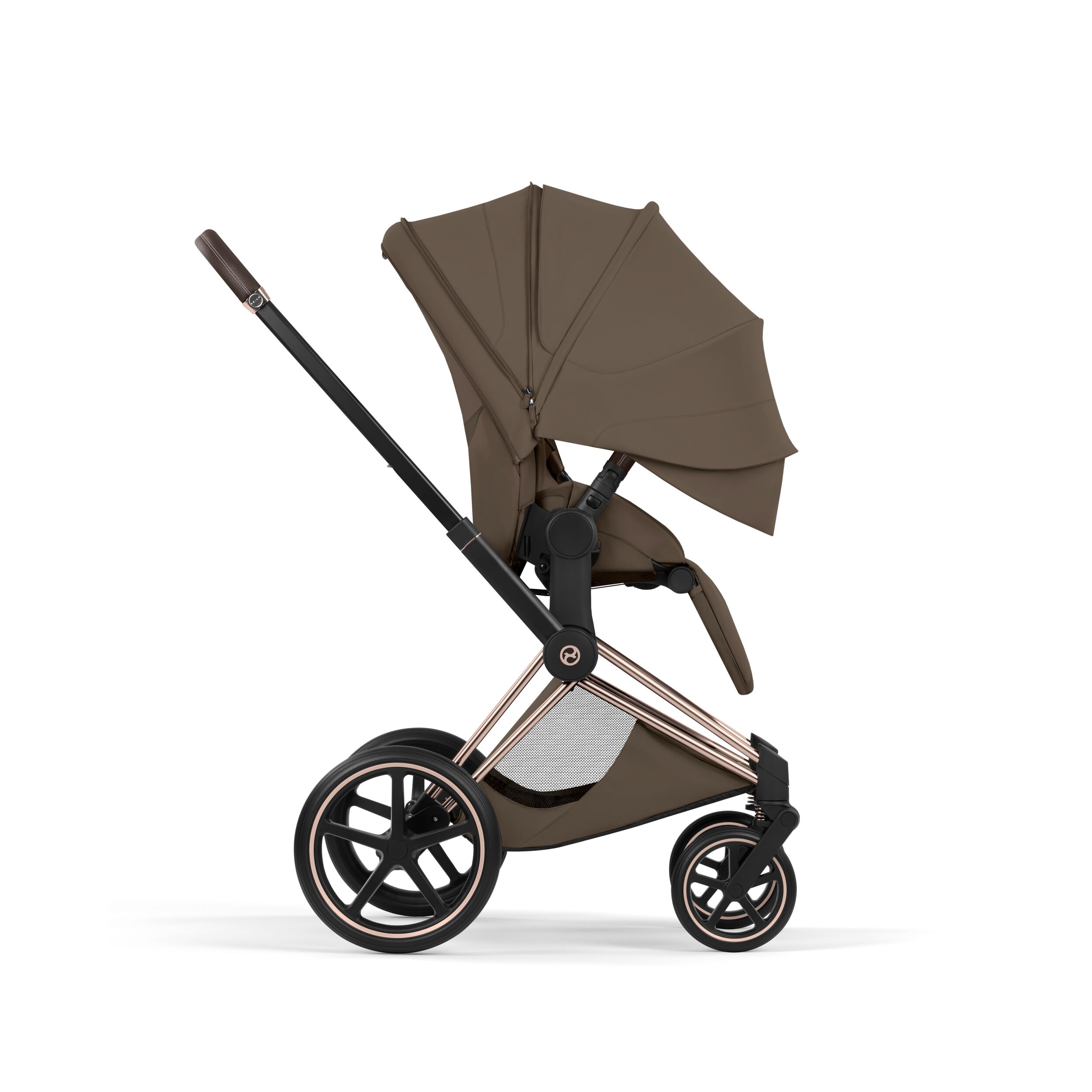 CYBEX PLATINUM – Passeggino Priam Style Coconout Brown con Telaio Rosegold 2026 - immagine 4