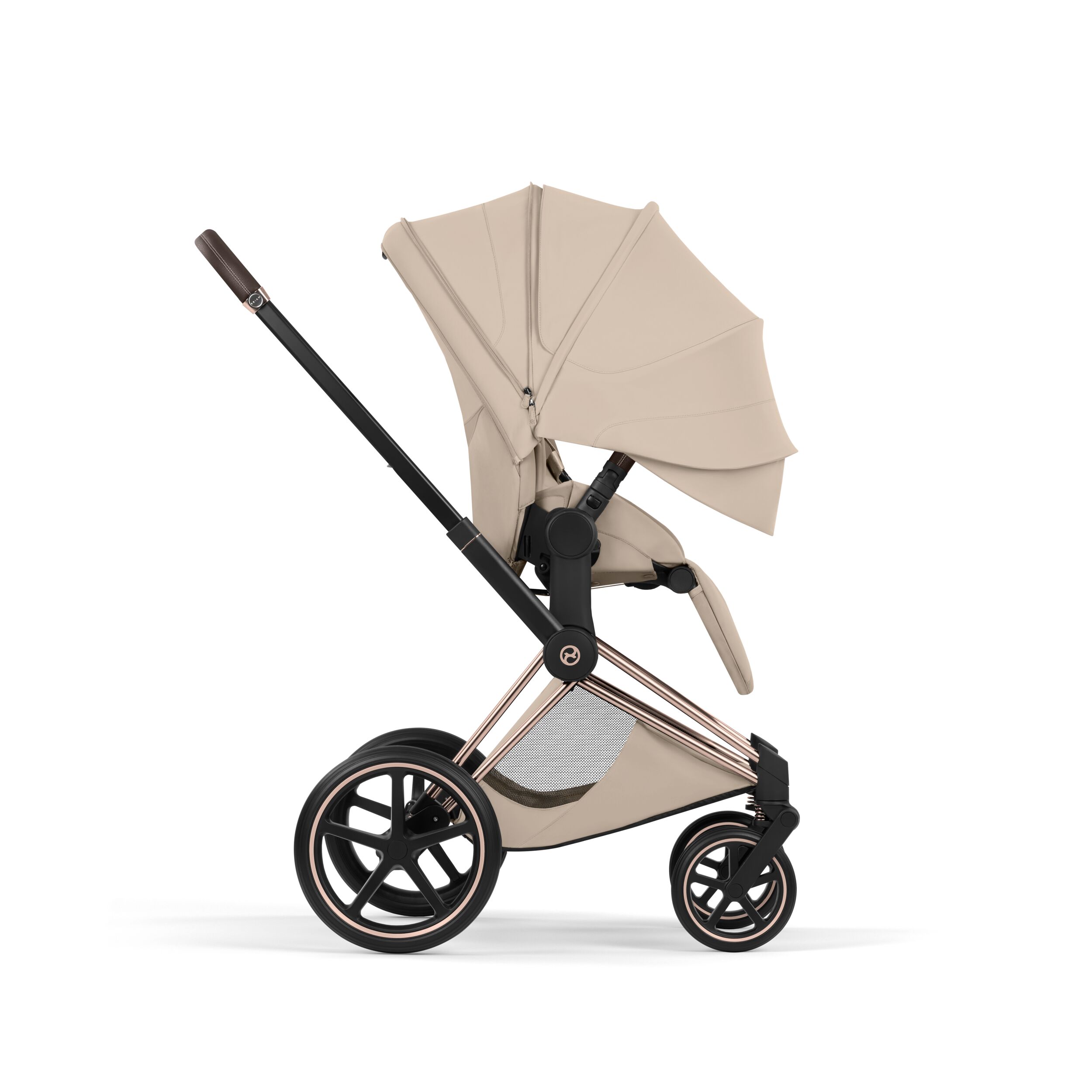 CYBEX PLATINUM – Passeggino Priam Style Cozy Beige con Telaio Rosegold 2026 - immagine 6