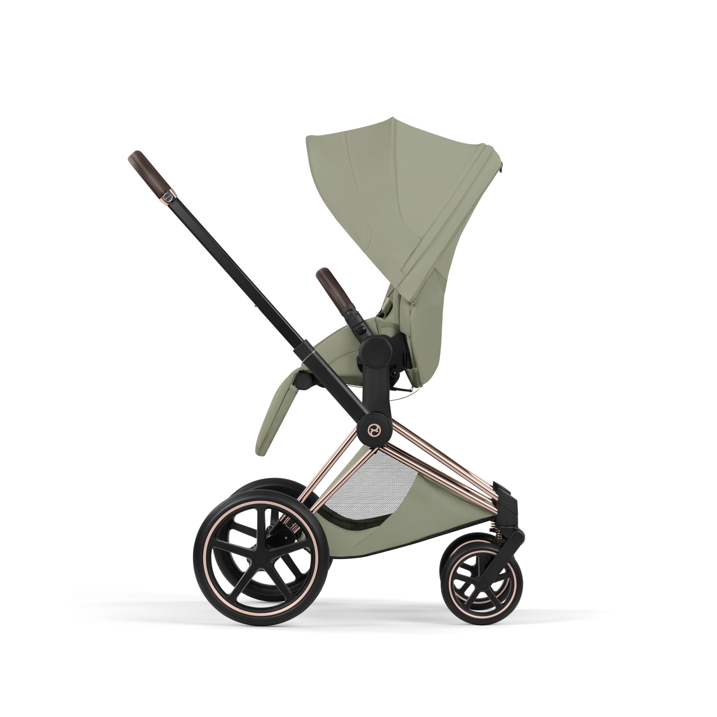 CYBEX PLATINUM – Passeggino Priam Style Sage Green con Telaio Rosegold 2026 - immagine 3