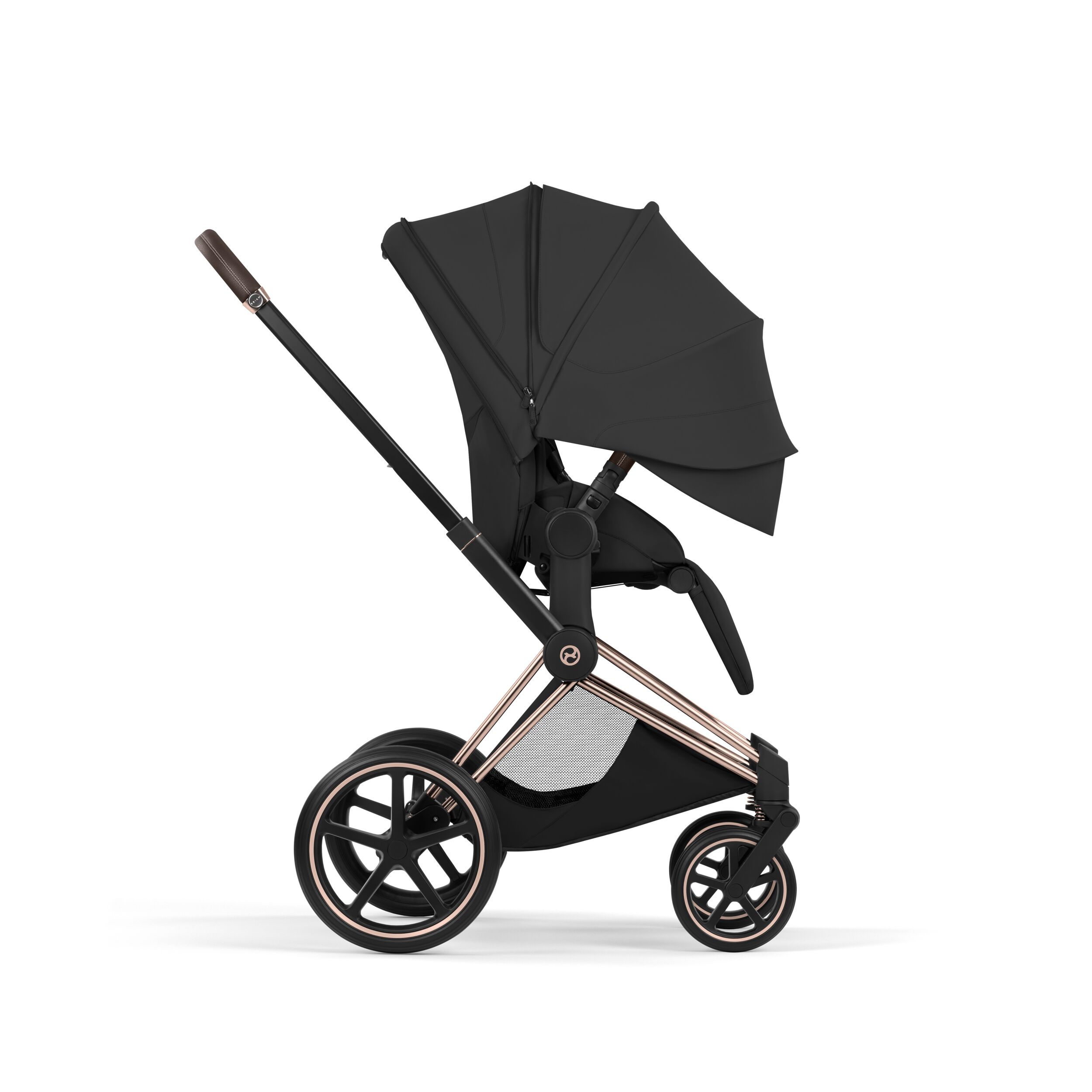 CYBEX PLATINUM – Passeggino Priam Style Sepia Black con Telaio Rosegold 2026 - immagine 4