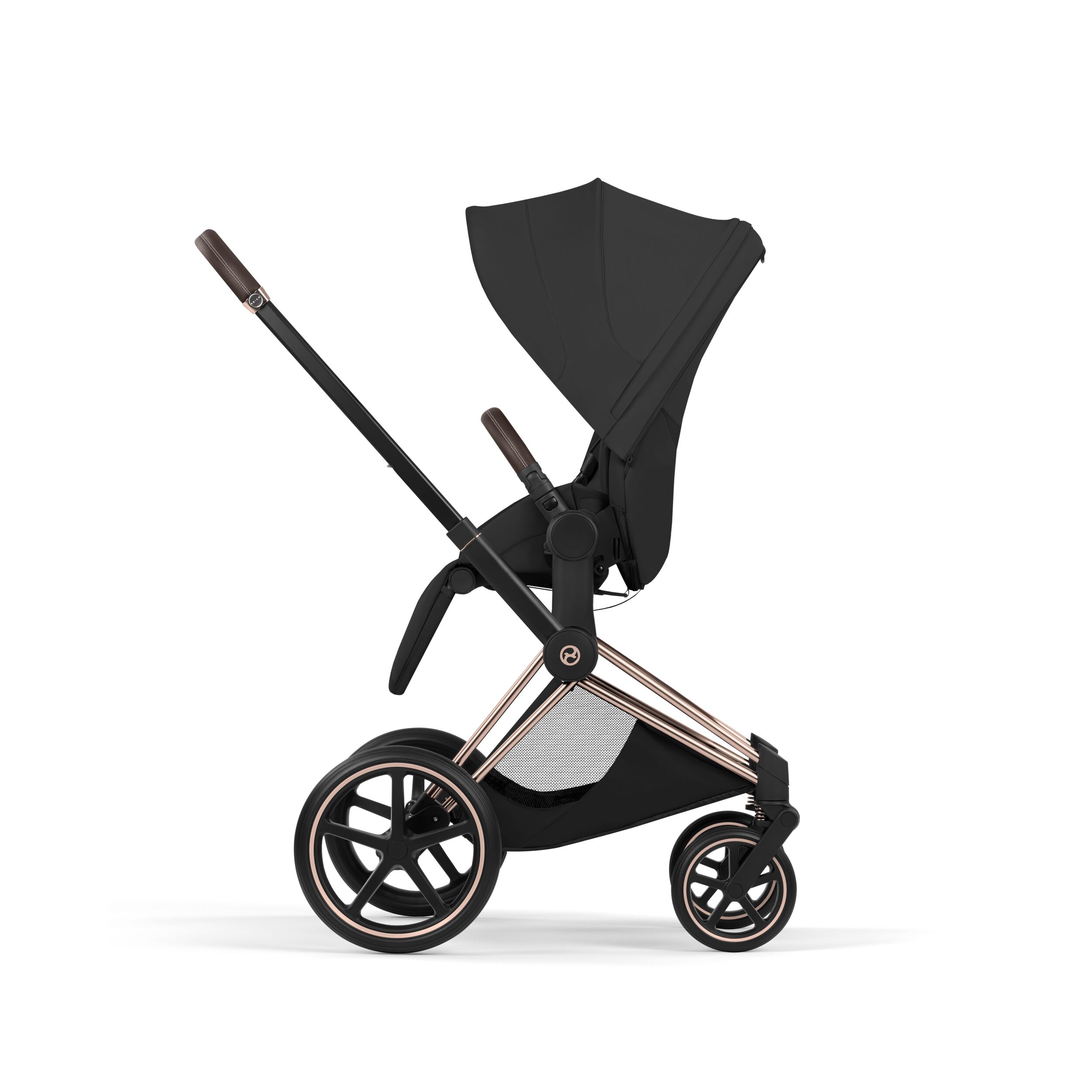 CYBEX PLATINUM – Passeggino Priam Style Sepia Black con Telaio Rosegold 2026 - immagine 5