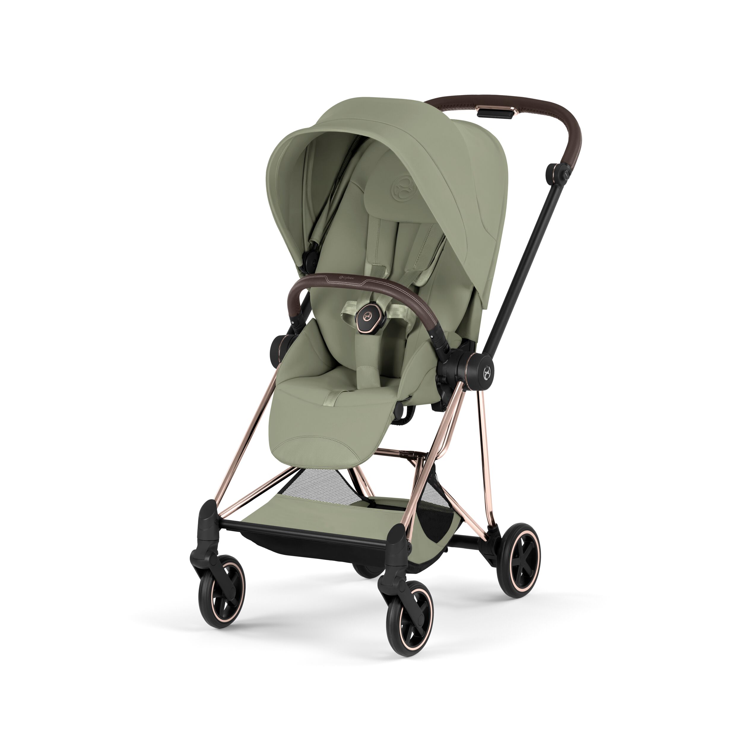 CYBEX PLATINUM - Passeggino Mios Style 2026 Sage Green con Telaio Rosegold