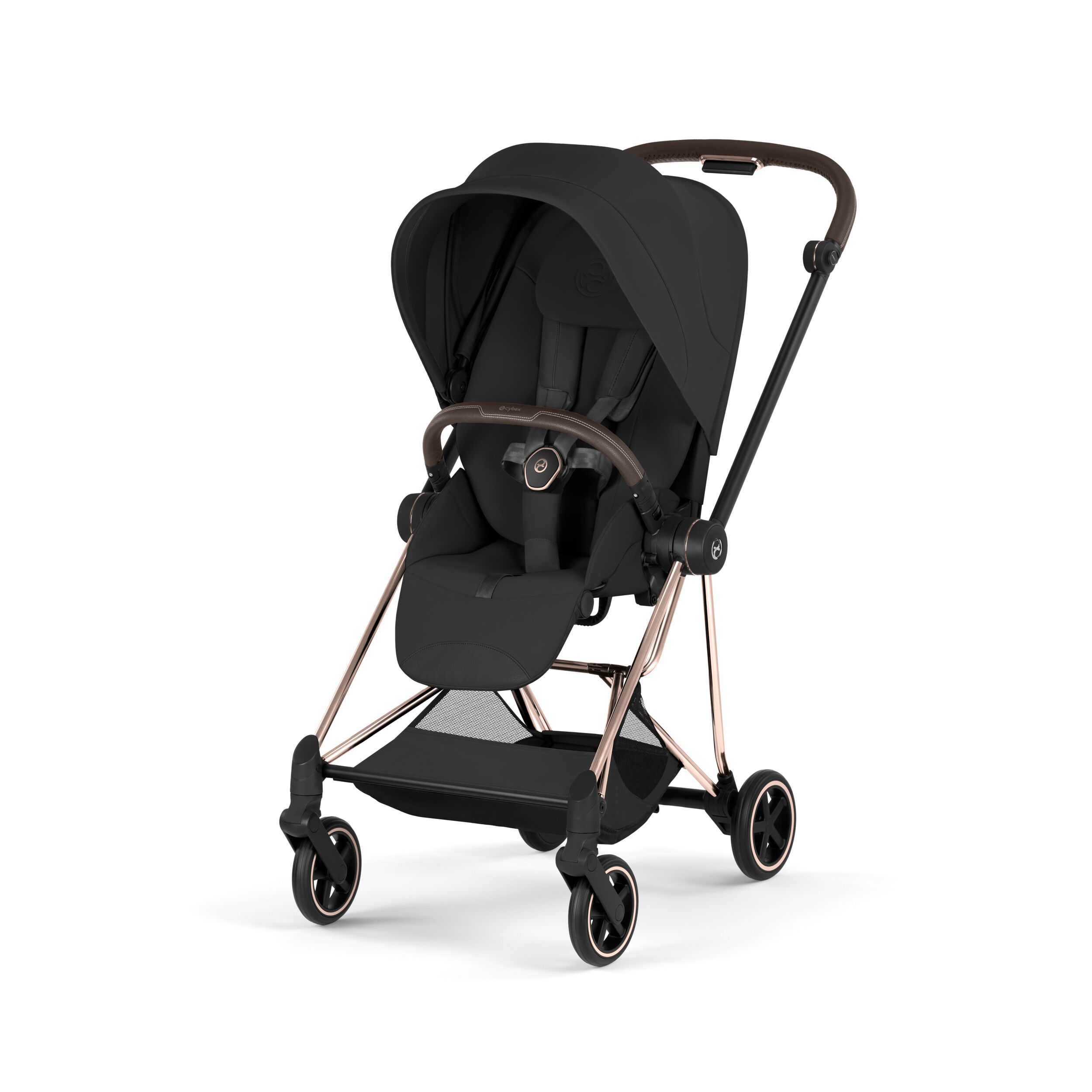 CYBEX PLATINUM - Passeggino Mios Style 2026 Sepia Black con Telaio Rosegold