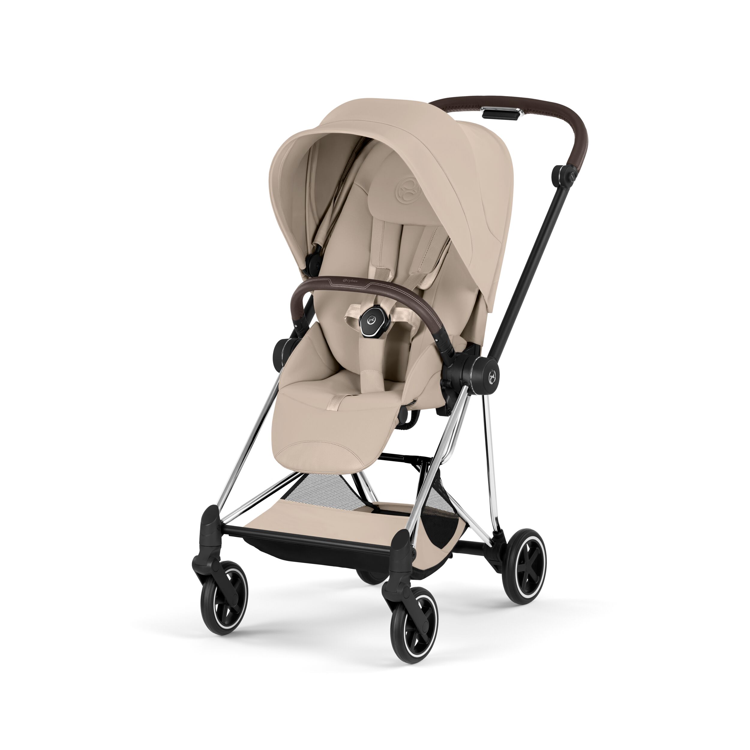 CYBEX PLATINUM - Passeggino Mios Style 2026 Cozy Beige con Telaio Chrome Brown