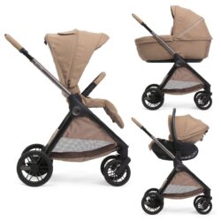CHICCO - Trio Bellagio Caramel con Seggiolino Auto First Recline